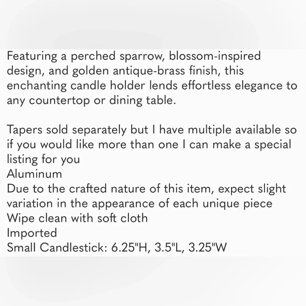 Anthropologie listing set